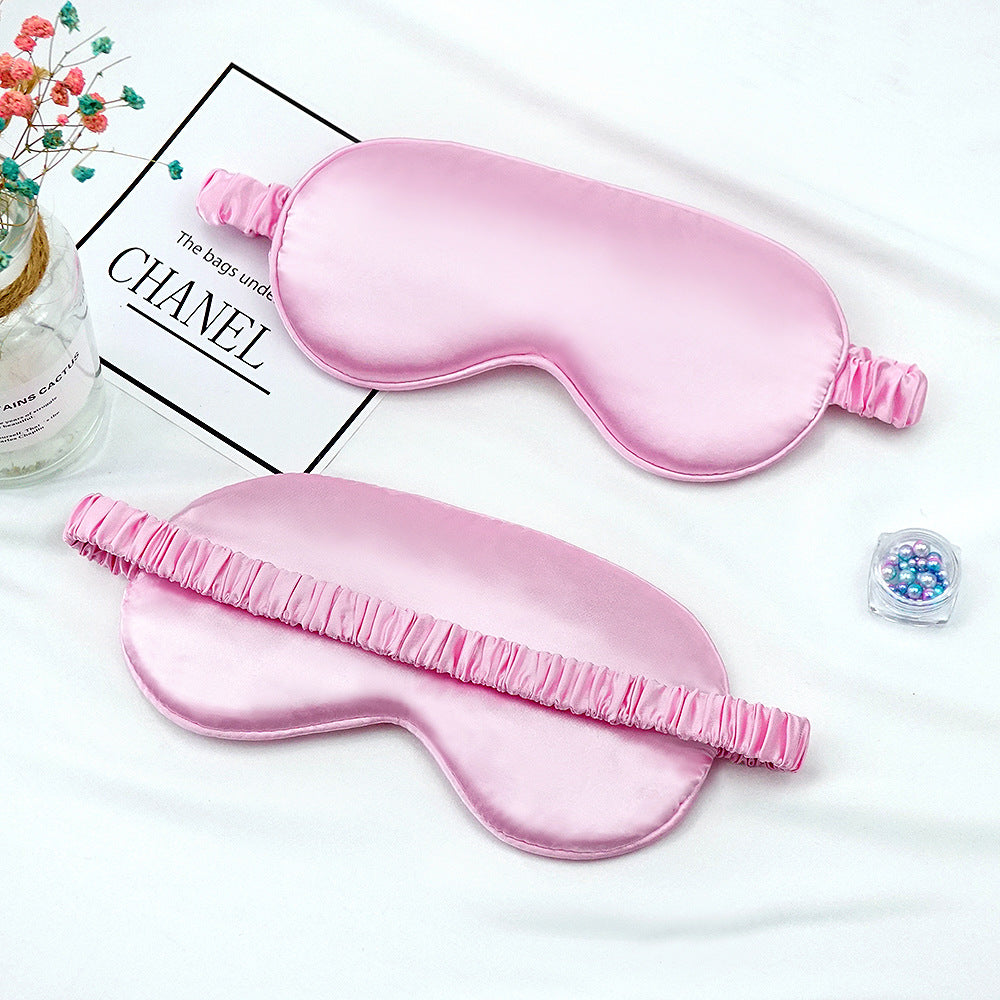 Satin-feel eye mask — Pink; 1 satin-feel eye mask in your selected color