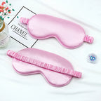 Satin-feel eye mask — Pink; 1 satin-feel eye mask in your selected color