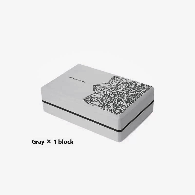 Foam yoga block — Gray; 1 yoga block