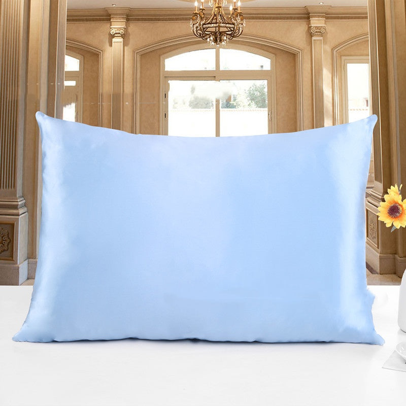 Smooth bedtime pillowcase — 19 Sky Blue-51X66; 19 Sky Blue-51X76; 19 Sky Blue-51X91; 1 pillowcase in your selected color and size