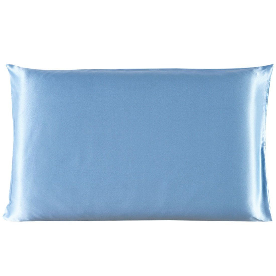 Satin-feel everyday pillowcase — Blue-20x26inches-1PC; Blue-20x29inches-1PC; Blue-20 X36inches-1PC; 1 pillowcase in your selected color, material option and size