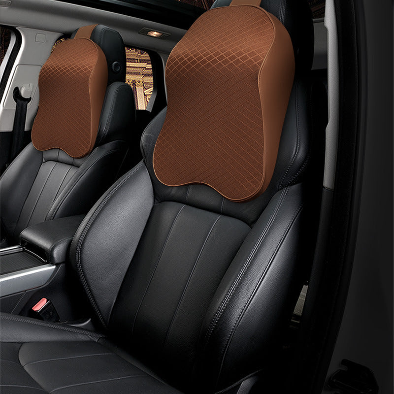Memory-foam seat cushions — Headrest coffee; 1 headrest cushion only, in your selected color