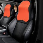 Memory-foam seat cushions — Headrest Orange; 1 headrest cushion only, in your selected color