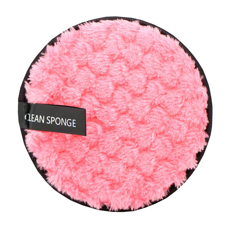 Reusable cleansing puff — Pink; 1 reusable cleansing puff
