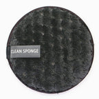 Reusable cleansing puff — Black; 1 reusable cleansing puff