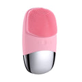 USB cleansing brush — Pink-USB; 1 pink USB cleansing brush, USB cable and manual