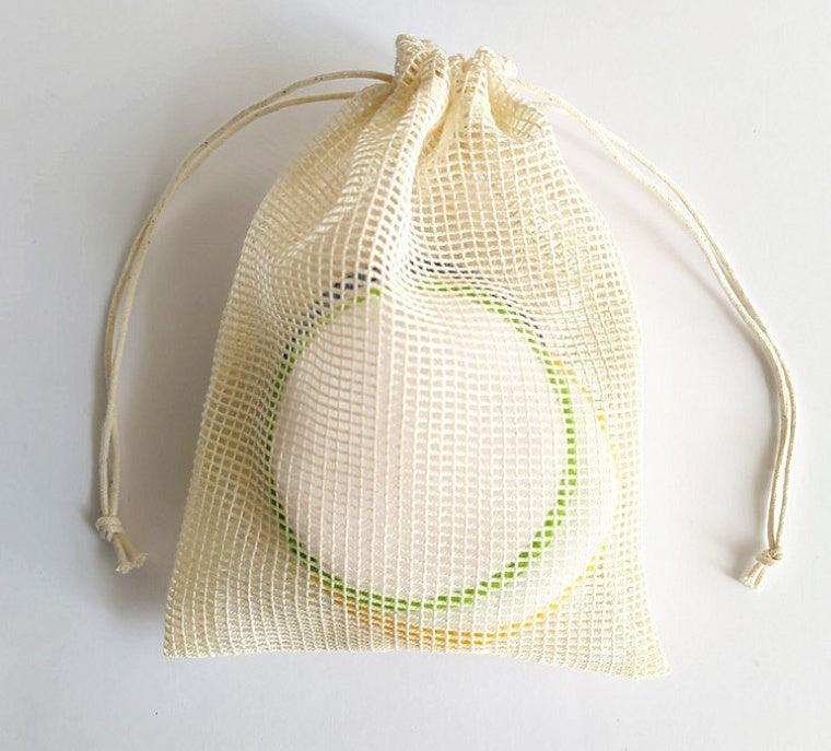 Reusable cleansing puff — Bag; 1 mesh storage bag only