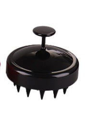 Palm scalp brush — Pure Black; 1 scalp brush in your selected color