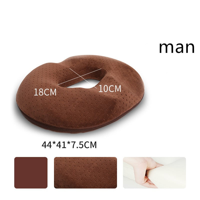 Contoured seat cushion — Coffee-Velvet-Man; 1 contoured seat cushion with your selected cover style and supplier fit label
