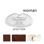 Contoured seat cushion — Coffee-Velvet-Woman; 1 contoured seat cushion with your selected cover style and supplier fit label