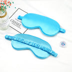 Satin-feel eye mask — Sky Blue; 1 satin-feel eye mask in your selected color