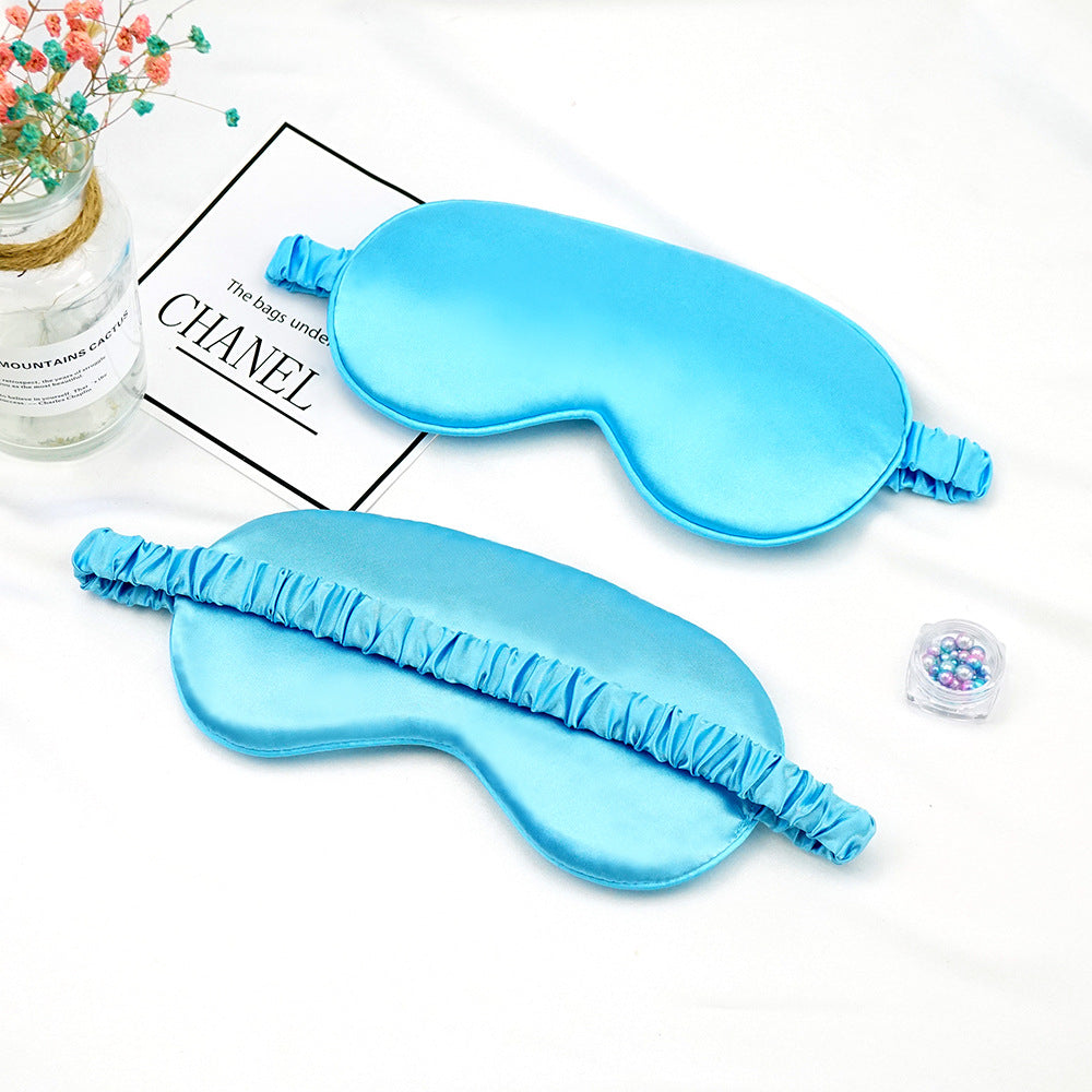 Satin-feel eye mask — Sky Blue; 1 satin-feel eye mask in your selected color