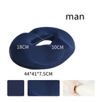 Contoured seat cushion — Navy Blue-Grid-Man; 1 contoured seat cushion with your selected cover style and supplier fit label