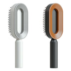 Air-cushion hairbrush — Set N; 2 air-cushion brushes: 1 white + 1 black-and-gold