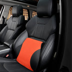 Memory-foam seat cushions — Waist Orange; 1 lumbar/waist cushion only, in your selected color