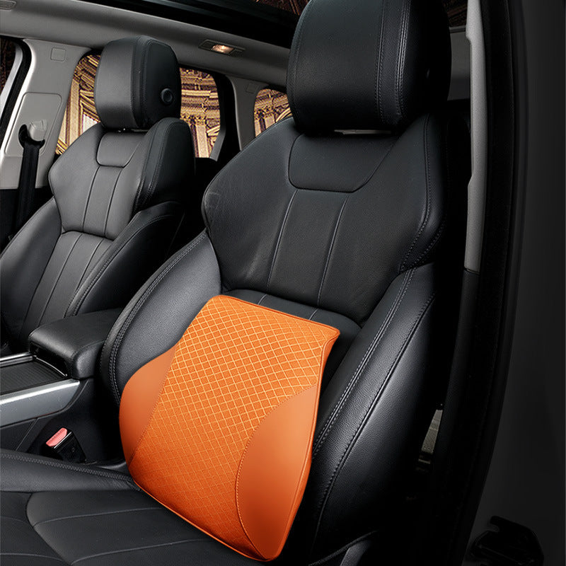 Memory-foam seat cushions — Yellow waist; 1 lumbar/waist cushion only, in your selected color