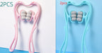 Six-wheel manual roller — A set 2pcs; 4 six-wheel manual rollers: 2 blue + 2 pink