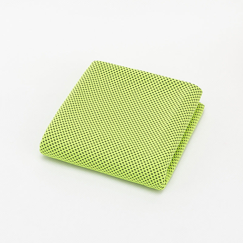 Cooling sports towel — Light green-30x100cm-OPP bag; 1 cooling towel in your selected color and size