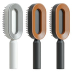 Air-cushion hairbrush — Set T; 3 air-cushion brushes: 1 white + 2 black-and-gold
