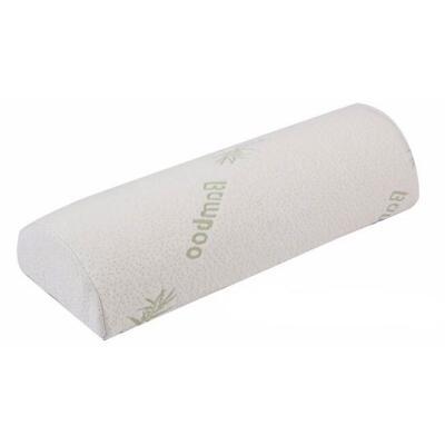 Half-round foam support pillow — White-49X18X10; 1 foam support pillow