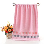 Cotton everyday face towel — Square pink-73x33cm; 1 face towel in your selected color and listed size
