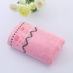 Cotton everyday face towel — Pink-73x33cm; 1 face towel in your selected color and listed size