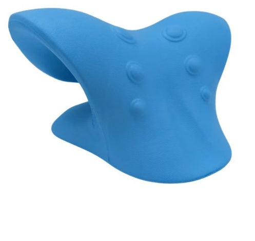 Six-wheel manual roller — Cshaped pillow blue; 1 blue curved neck support rest only