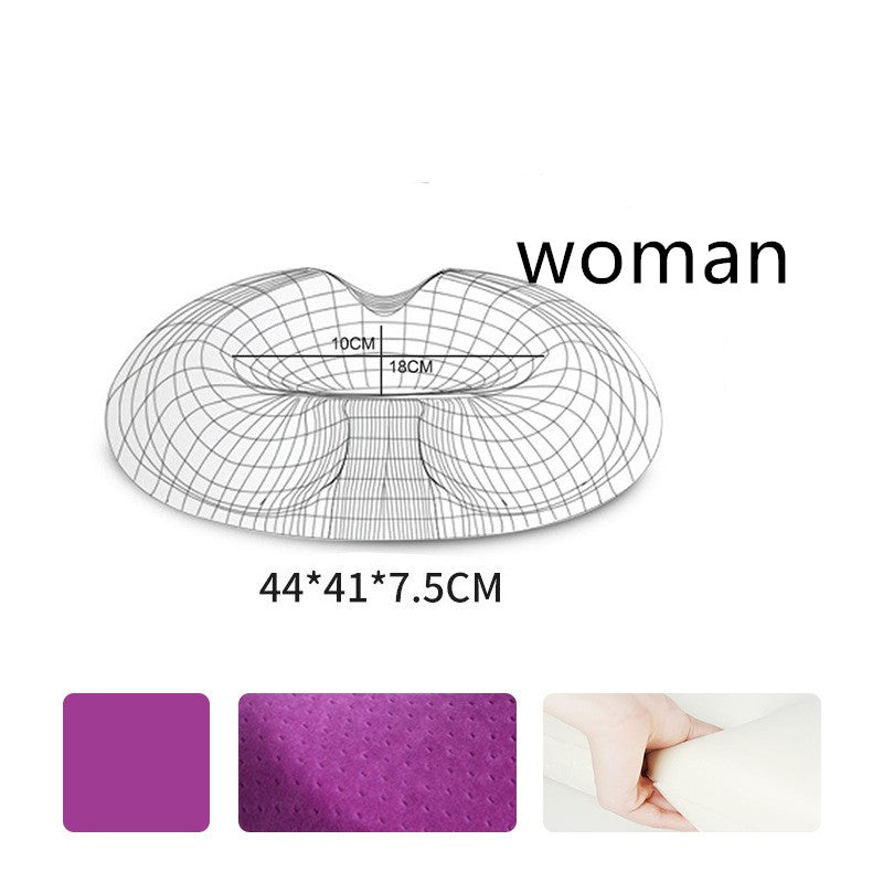 Contoured seat cushion — Purple-Velvet-Woman; 1 contoured seat cushion with your selected cover style and supplier fit label