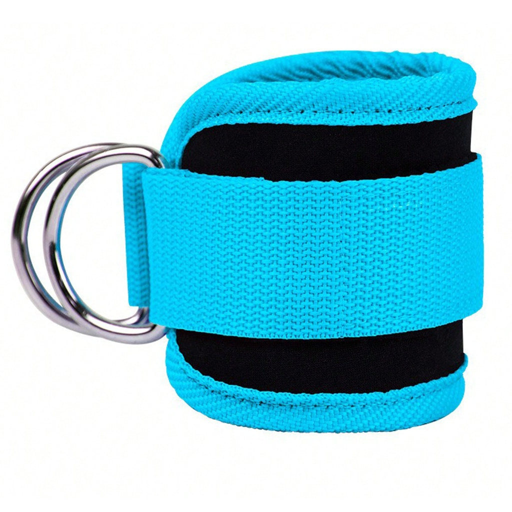 Ankle resistance training kit — Blue Silver Buckle Net; 1 blue ankle cuff only
