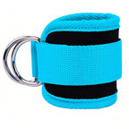 Ankle resistance training kit — Blue Silver Buckle Net; 1 blue ankle cuff only