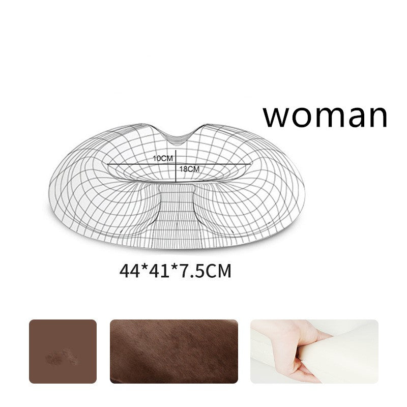 Contoured seat cushion — Coffee-Crystal-Woman; 1 contoured seat cushion with your selected cover style and supplier fit label