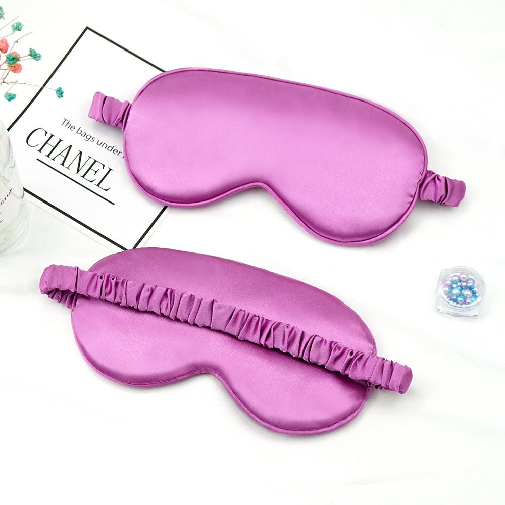 Satin-feel eye mask — Purple; 1 satin-feel eye mask in your selected color