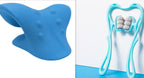 Six-wheel manual roller — Set1; 1 blue six-wheel manual roller + 1 blue curved neck support rest