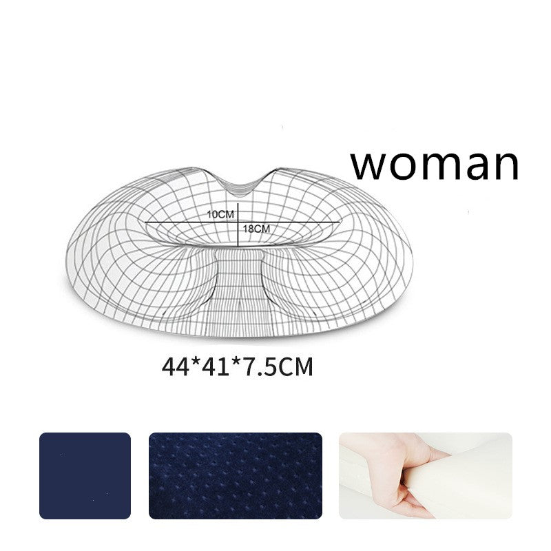 Contoured seat cushion — Navy Blue-Velvet-Woman; 1 contoured seat cushion with your selected cover style and supplier fit label