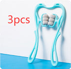 Six-wheel manual roller — Blue 3pcs; 3 blue six-wheel manual rollers