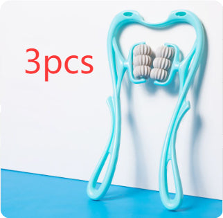 Six-wheel manual roller — Blue 3pcs; 3 blue six-wheel manual rollers