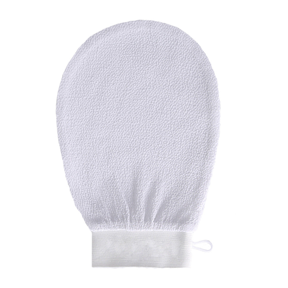 Exfoliating bath mitt — White; 1 exfoliating bath mitt in your selected color
