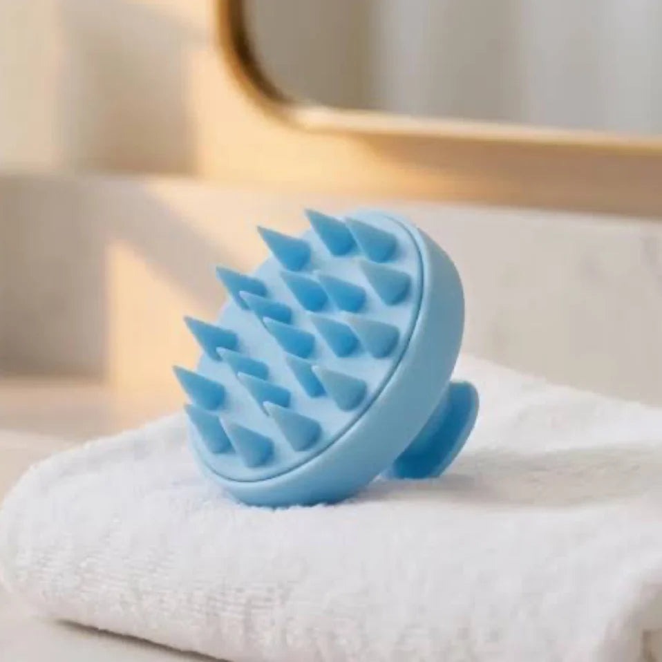 Palm scalp brush — Blue 1; 1 scalp brush in your selected color
