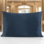Smooth bedtime pillowcase — 19 Navy Blue-51X66; 19 Navy Blue-51X76; 19 Navy Blue-51X91; 1 pillowcase in your selected color and size