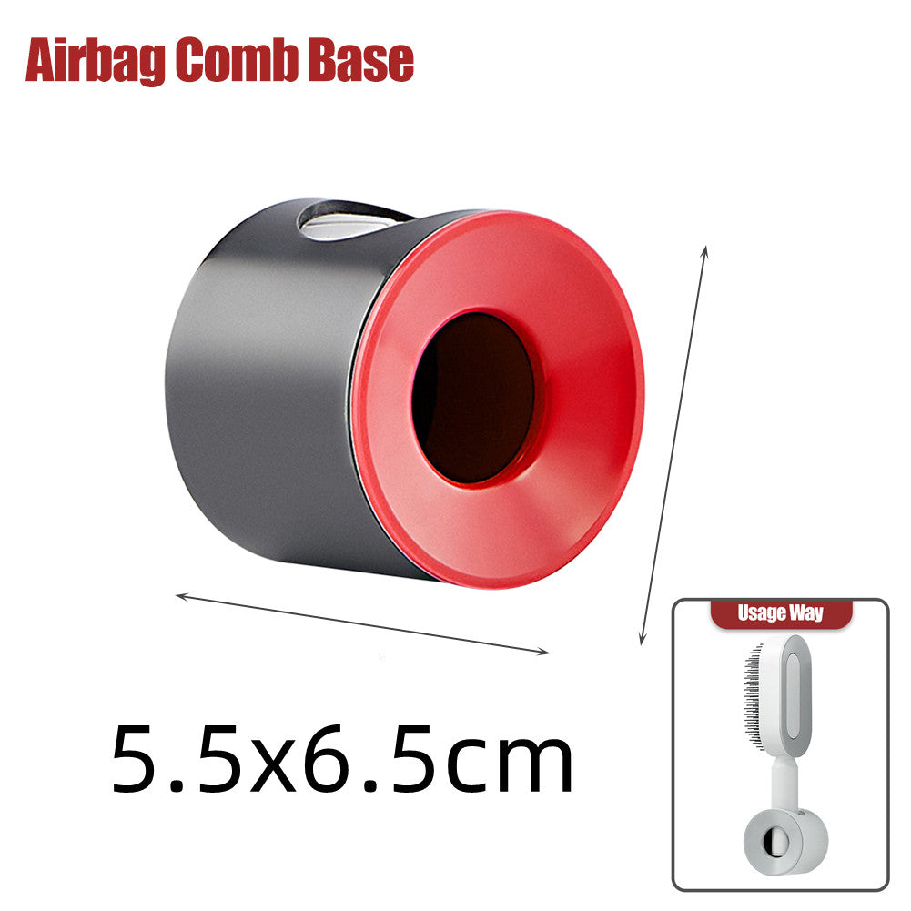 Air-cushion hairbrush — Big red base; 1 red brush stand only