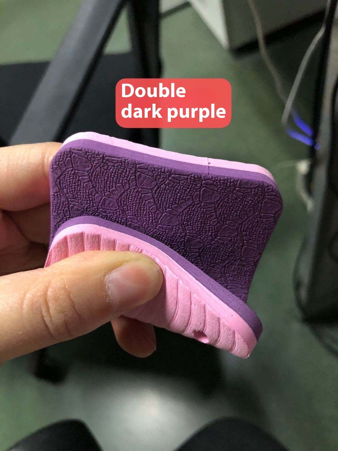 Two-tone movement mat — Double Dark Purple-183x61x0.6cm; 1 movement mat