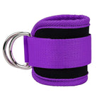 Ankle resistance training kit — Purple Silver Buckle Net; 1 purple ankle cuff only
