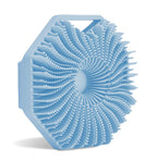 Silicone body scrubber — Light Blue-1PC; 1 silicone body scrubber