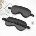 Satin-feel eye mask — Black; 1 satin-feel eye mask in your selected color