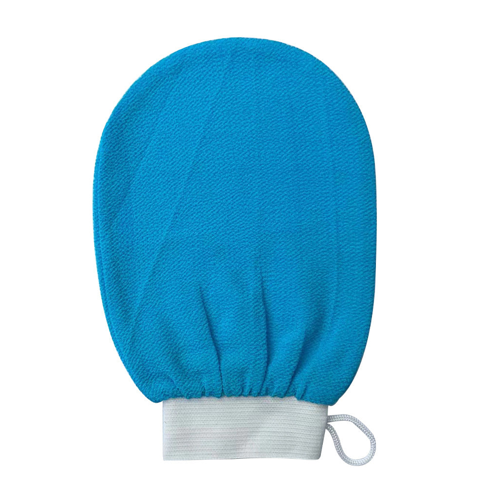 Exfoliating bath mitt — Peacock blue; 1 exfoliating bath mitt in your selected color