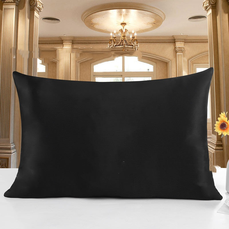 Smooth bedtime pillowcase — 19 Black-51X66; 19 Black-51X76; 19 Black-51X91; 1 pillowcase in your selected color and size