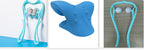 Six-wheel manual roller — Set4; 1 blue six-wheel manual roller + 1 blue curved neck support rest + 1 blue two-ball manual roller