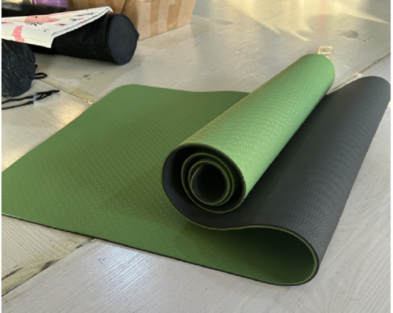Two-tone movement mat — Grass Green Black-183x61x0.6cm; 1 movement mat
