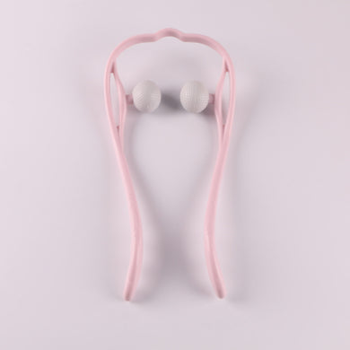 Six-wheel manual roller — Light neck pink; 1 pink two-ball manual roller