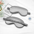Satin-feel eye mask — Gray; 1 satin-feel eye mask in your selected color